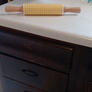 The Pioneer Woman Yellow Gingham Rolling Pin